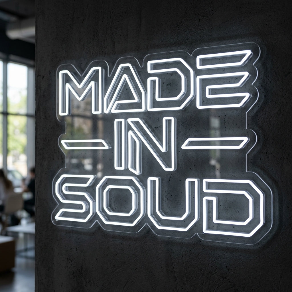 Made in soud - Enseigne néon LED personnalisé