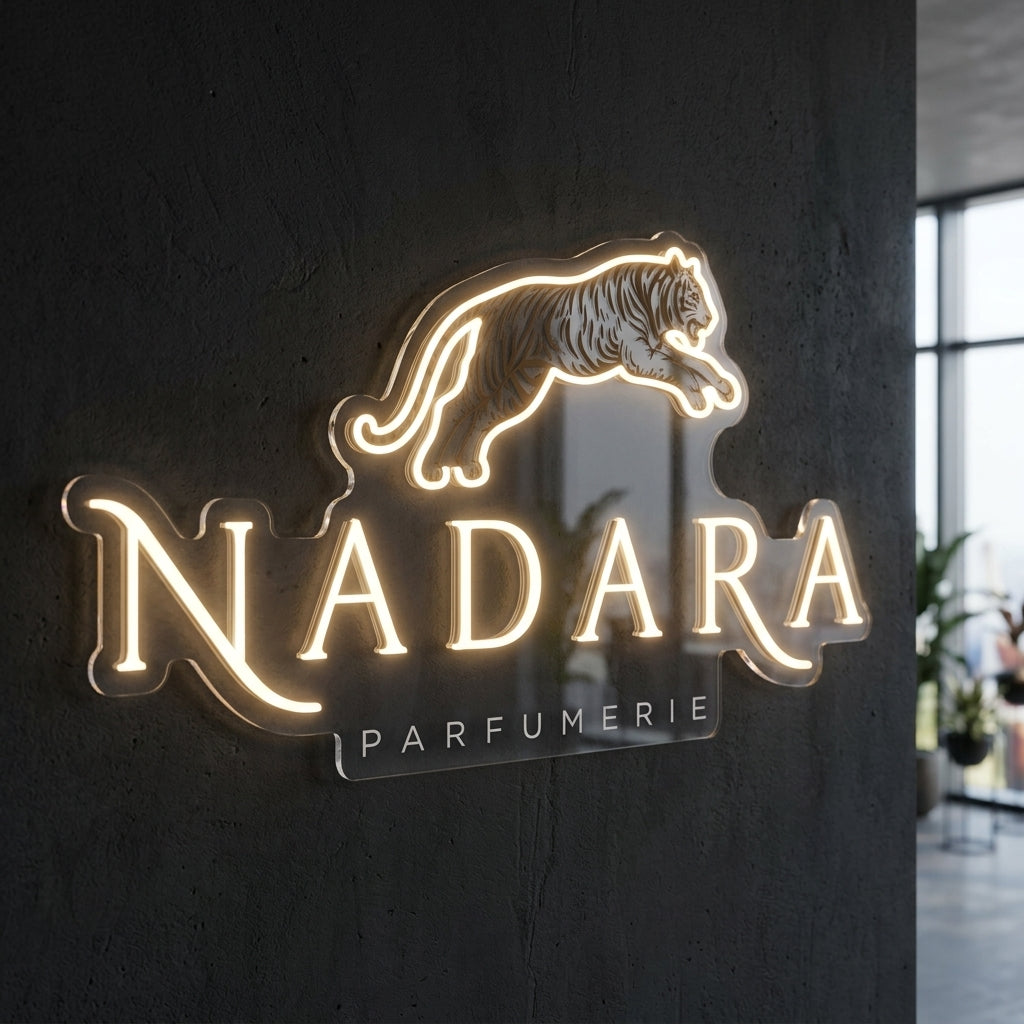 NADARA PARFUMERIE - Enseigne néon LED personnalisé