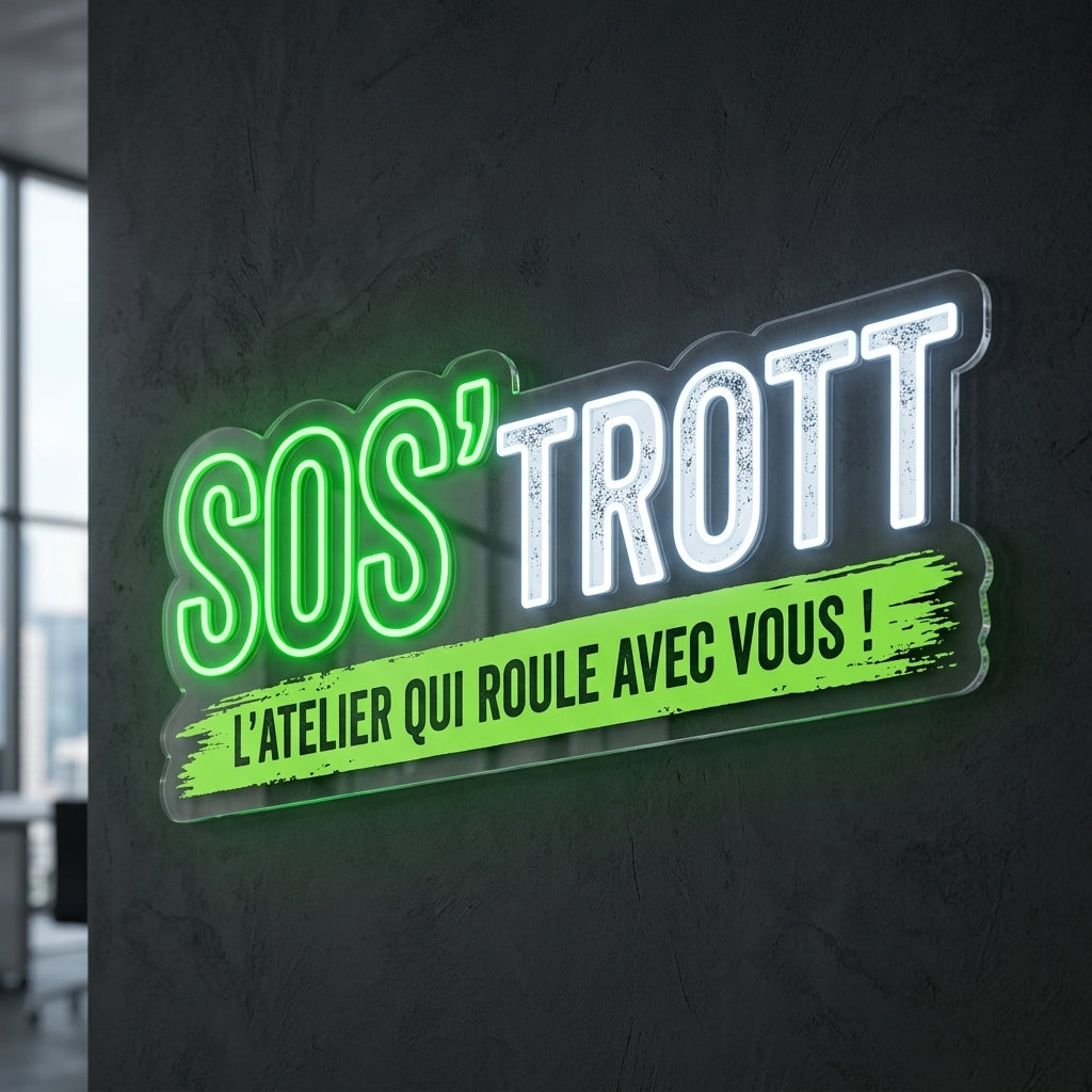 SOS’TROTT - Enseigne néon LED personnalisé