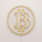 Enseigne néon LED BITCOIN — décoration sur le thème money, fabriquée sur-mesure par Lumicorne (vue 2)