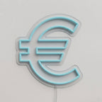Enseigne néon LED EURO — décoration sur le thème money, fabriquée sur-mesure par Lumicorne (vue 2)