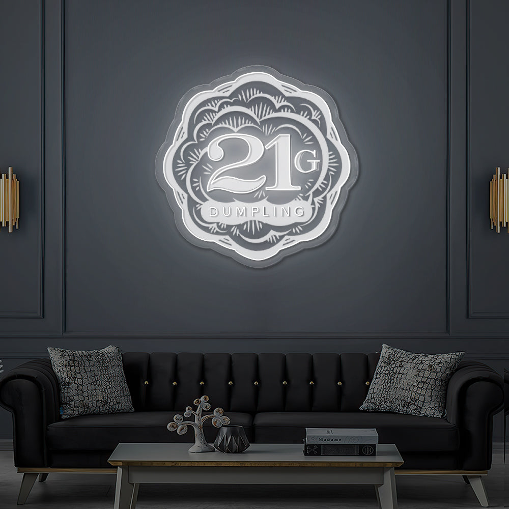 Enseigne LED Néon Personnalisée 21G Dumpling
