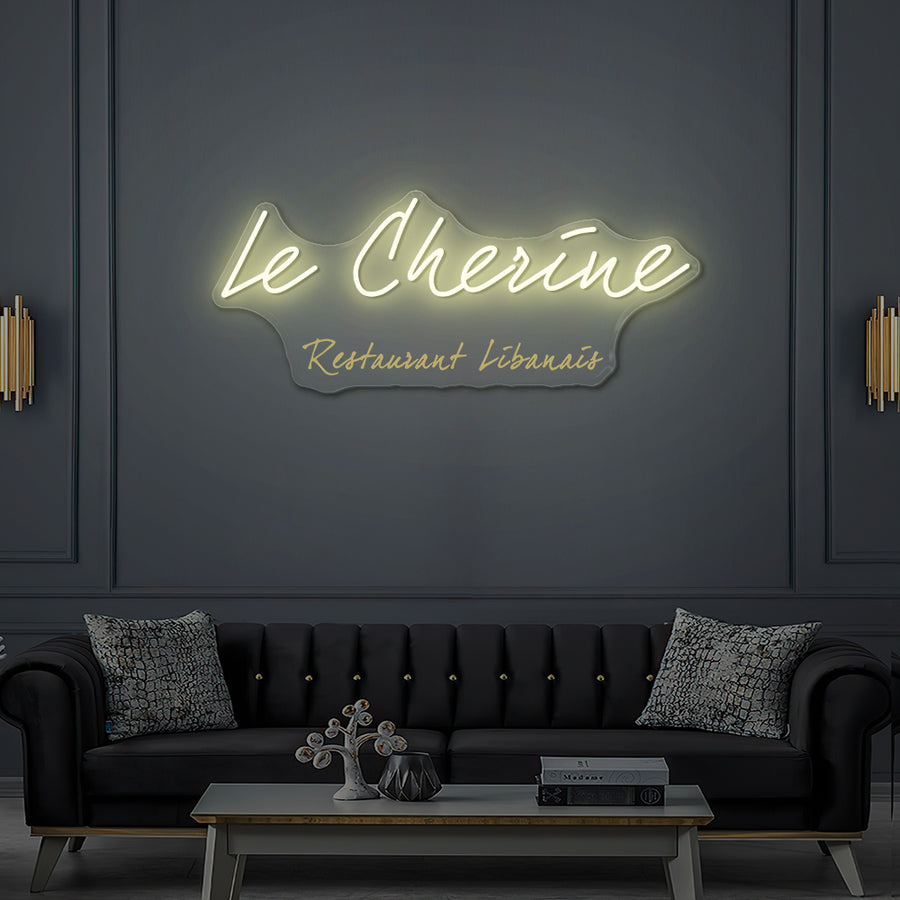 Enseigne LED Néon Personnalisée Le Cherine