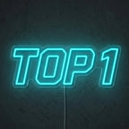 Enseigne néon LED TOP 1 — décoration gaming et setup, fabriquée sur-mesure par Lumicorne