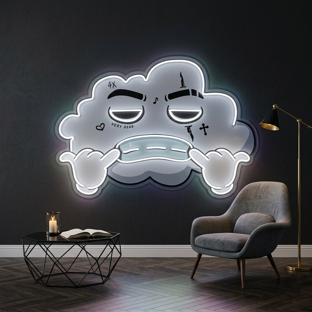 Personnalisation Enseigne LED Néon - Sad Cloud