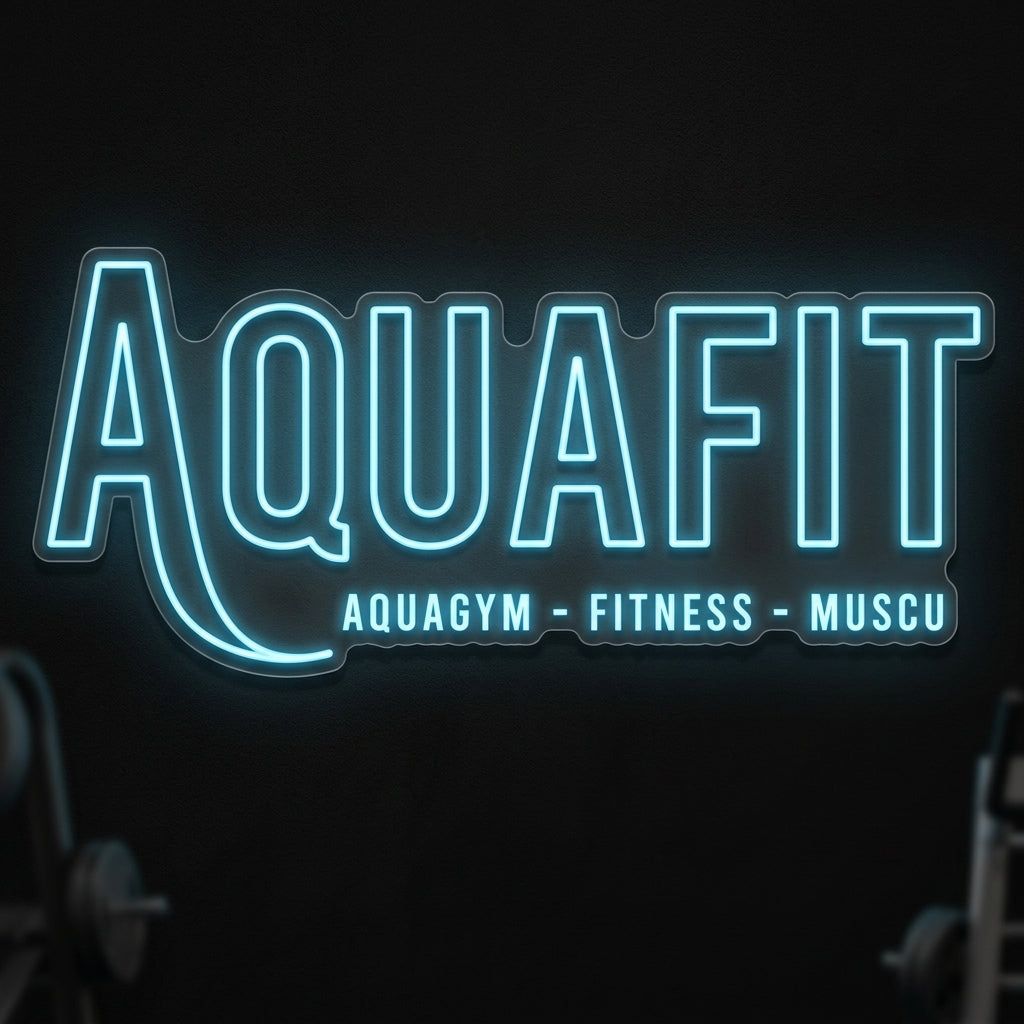 Aquafit - Enseigne néon LED personnalisé