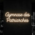 Gymnase des Patriarches - Enseigne néon LED personnalisé