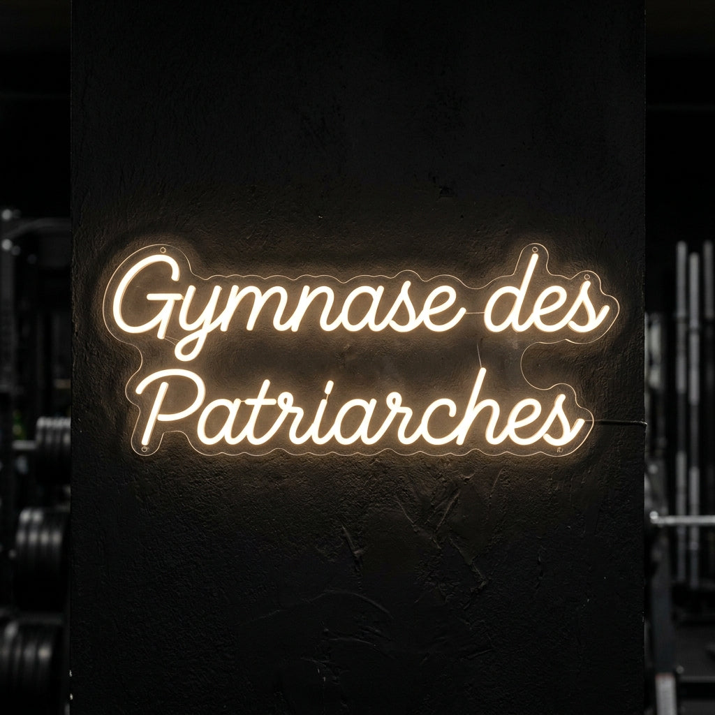 Gymnase des Patriarches - Enseigne néon LED personnalisé