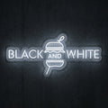 Black and white - Enseigne néon LED personnalisé