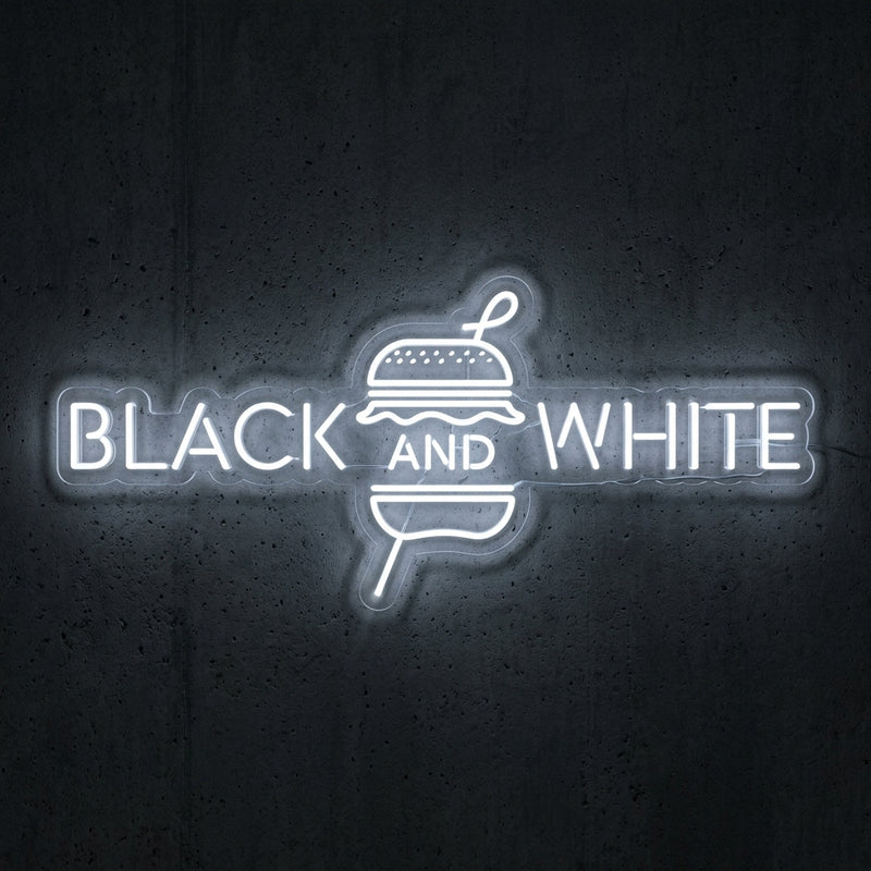 Black and white