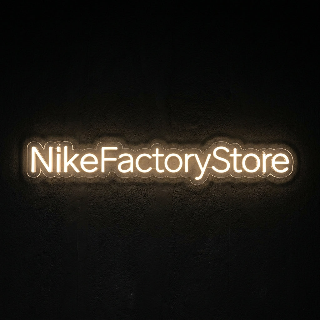 Nike Factory Store - Enseigne néon LED personnalisé