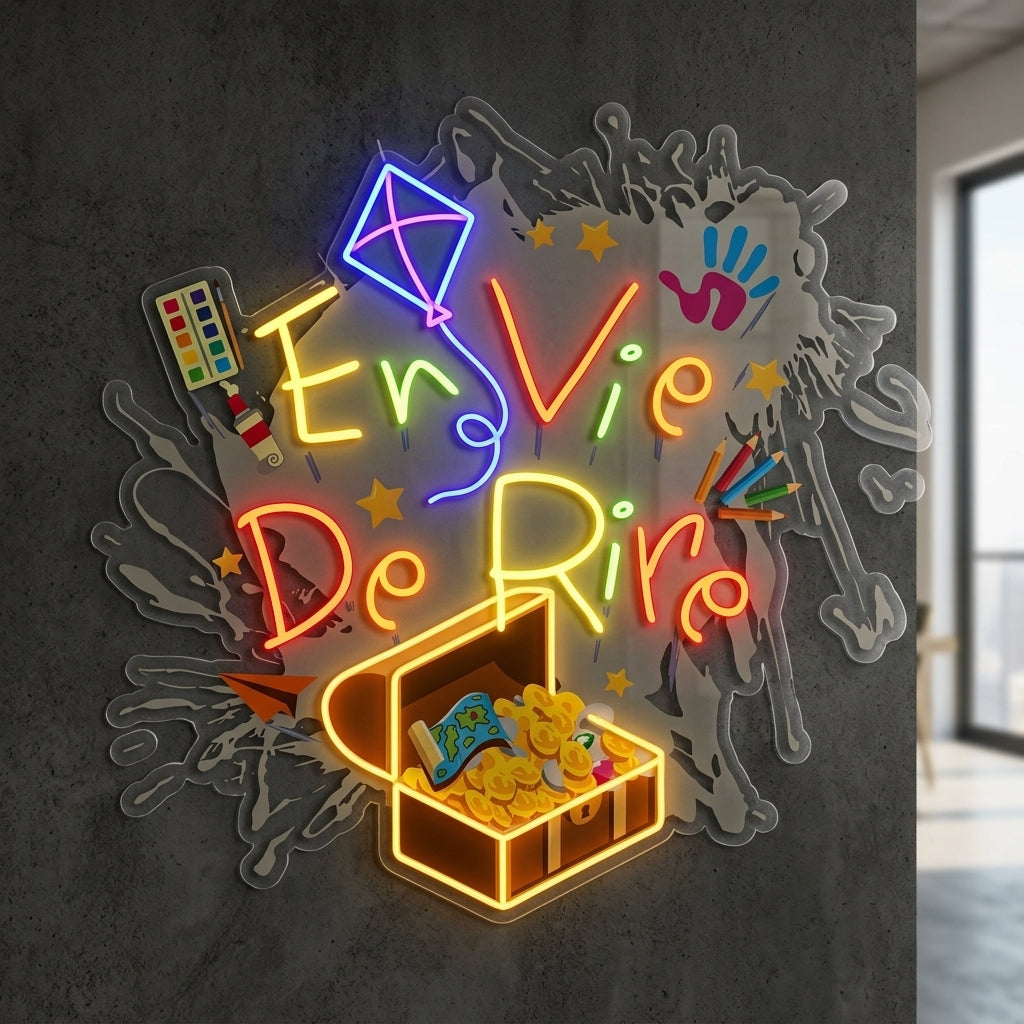 En Vie de Rire - Enseigne néon LED personnalisé