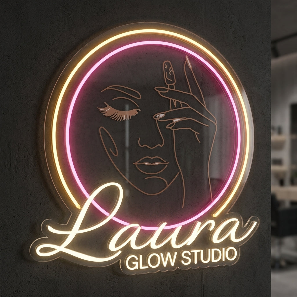 Laura glow studio - Enseigne néon LED personnalisé