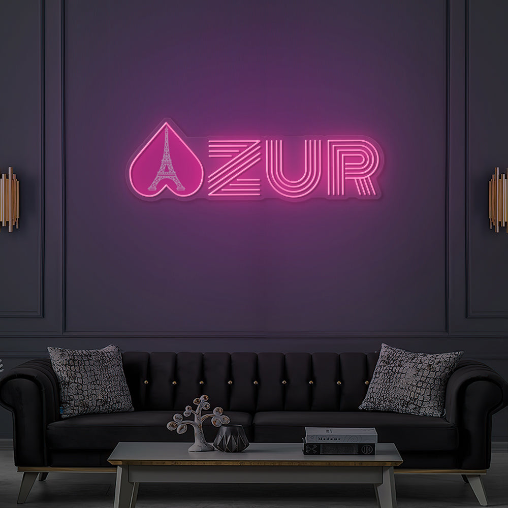 Enseigne LED Néon Personnalisée - Club Azur