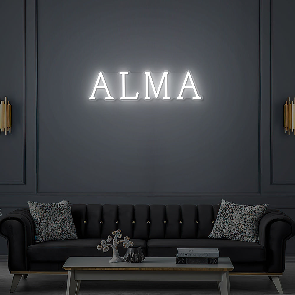 Enseigne LED Néon Personnalisée -Alma