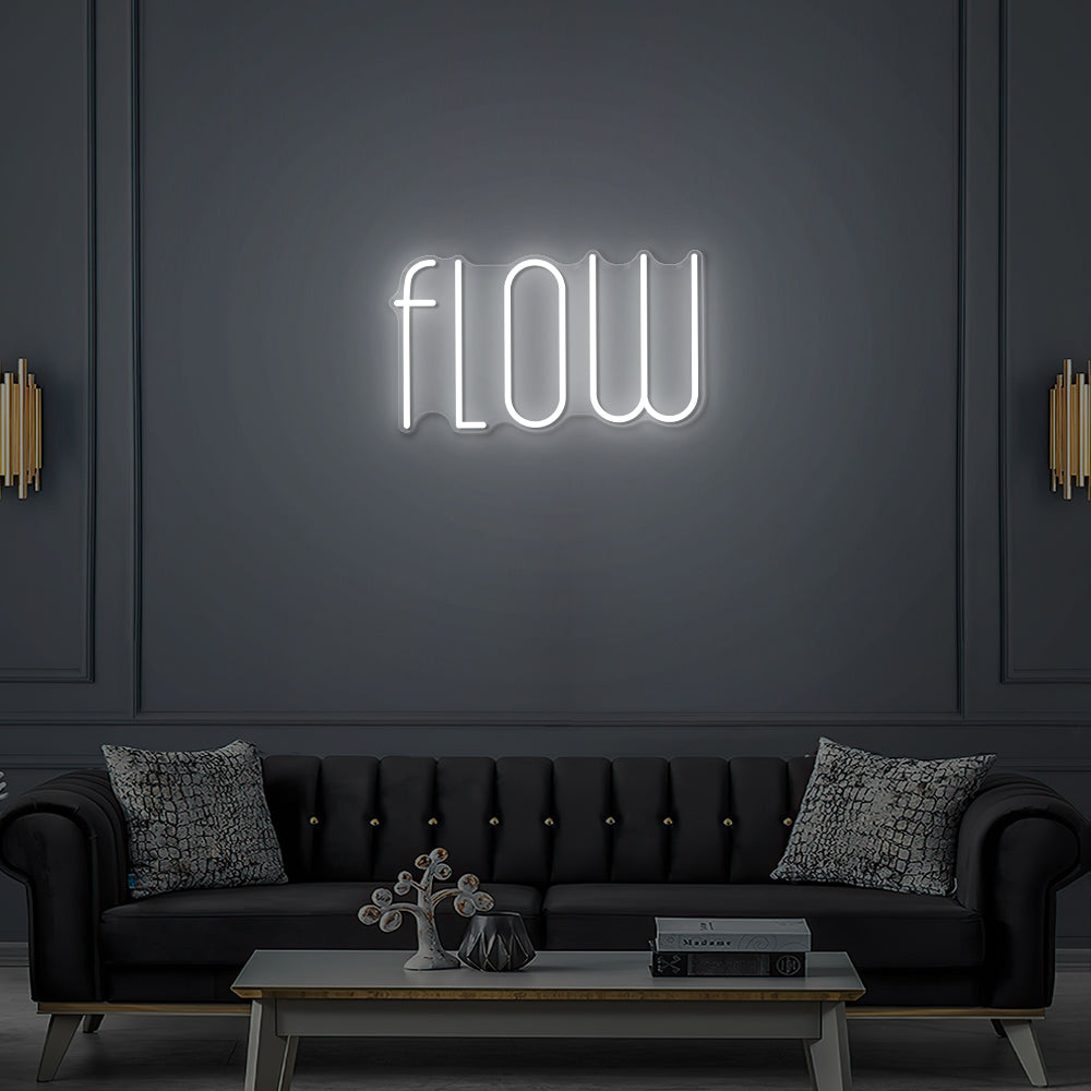 Enseigne LED Néon Personnalisée -Le Flow
