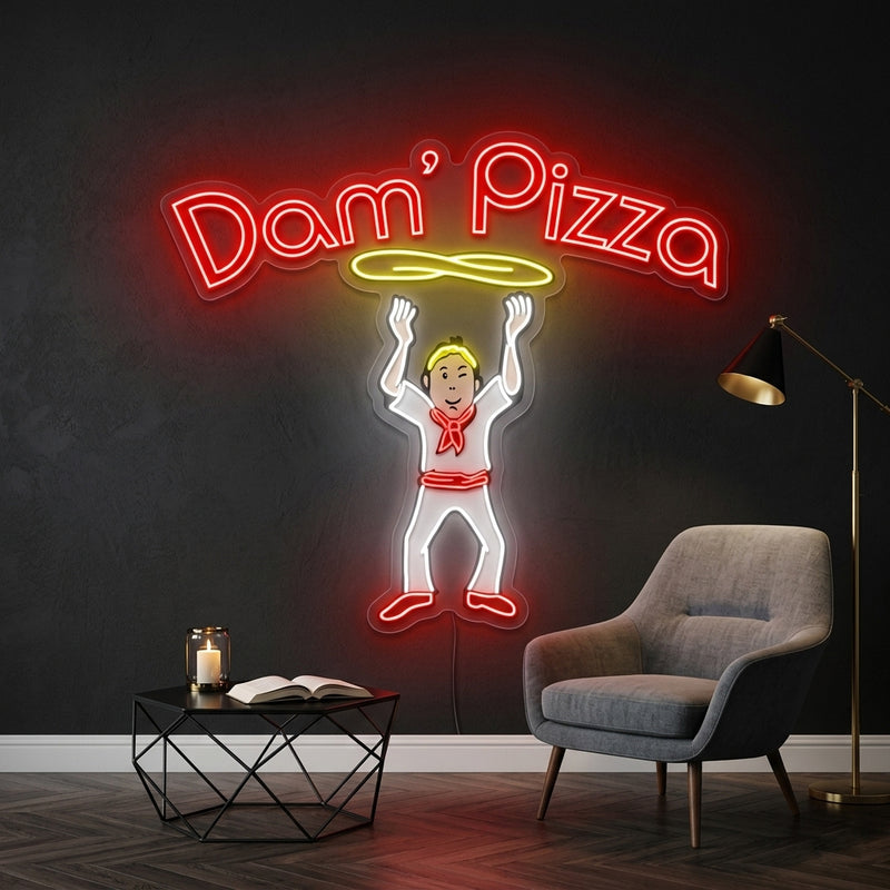 Personnalisation Enseigne LED Néon - Dam Pizza