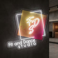 Fit and Dance studio - Enseigne néon LED personnalisé