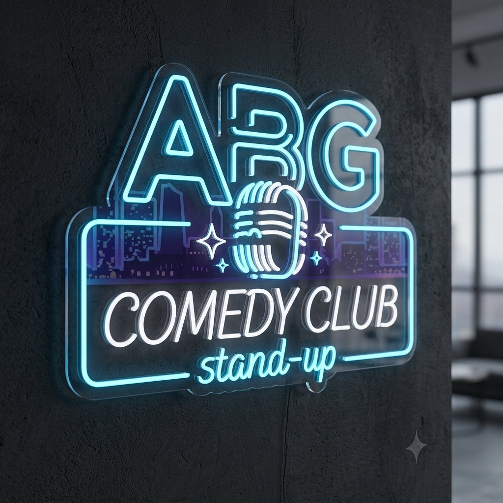ABG Comedy Club - Enseigne néon LED personnalisé