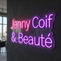 Jenny coif & Beauté - Enseigne néon LED personnalisé