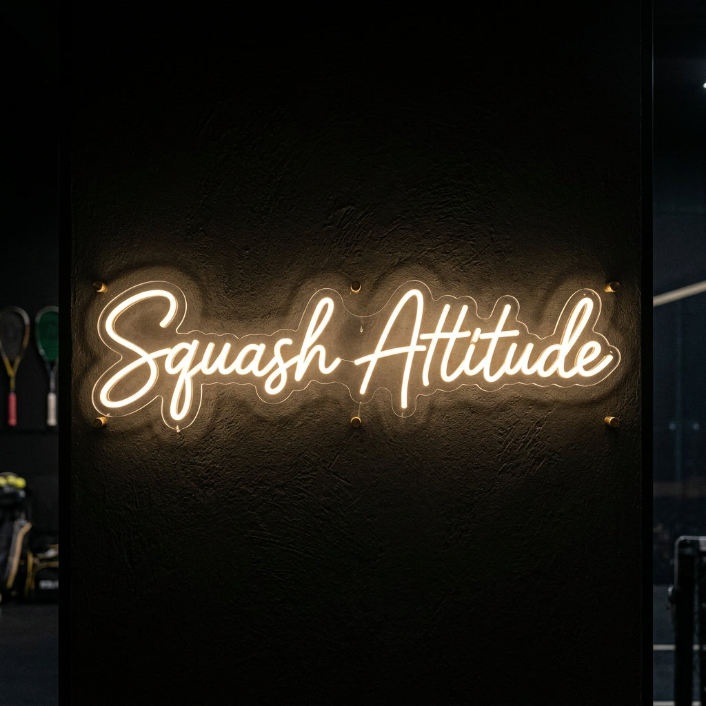Squash Attitude - Enseigne néon LED personnalisé