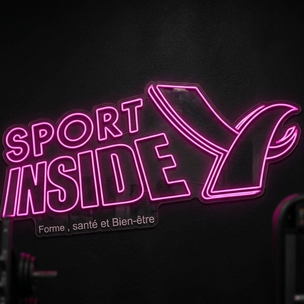 Sport Inside - Enseigne néon LED personnalisé