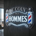 Le coin des hommes - Enseigne néon LED personnalisé