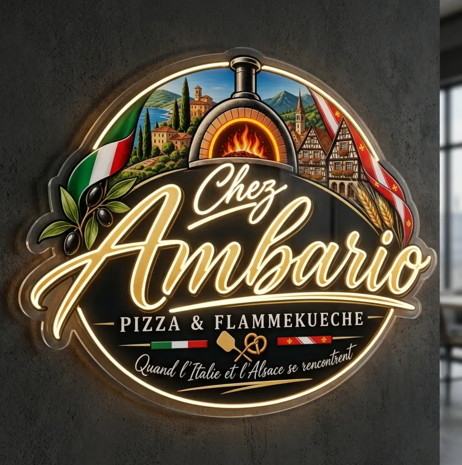 Enseigne néon LED personnalisée · Ambario