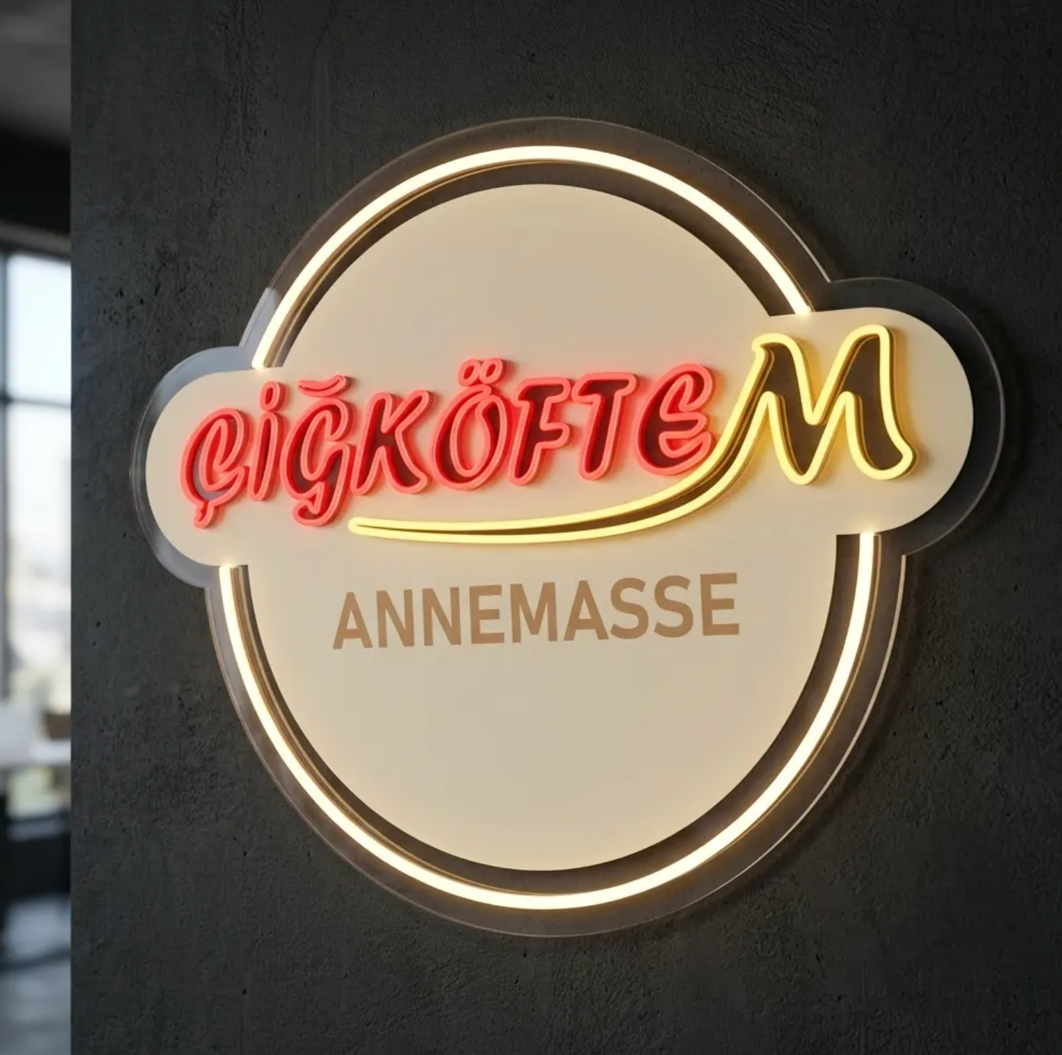 Enseigne néon LED personnalisée · Annemasse