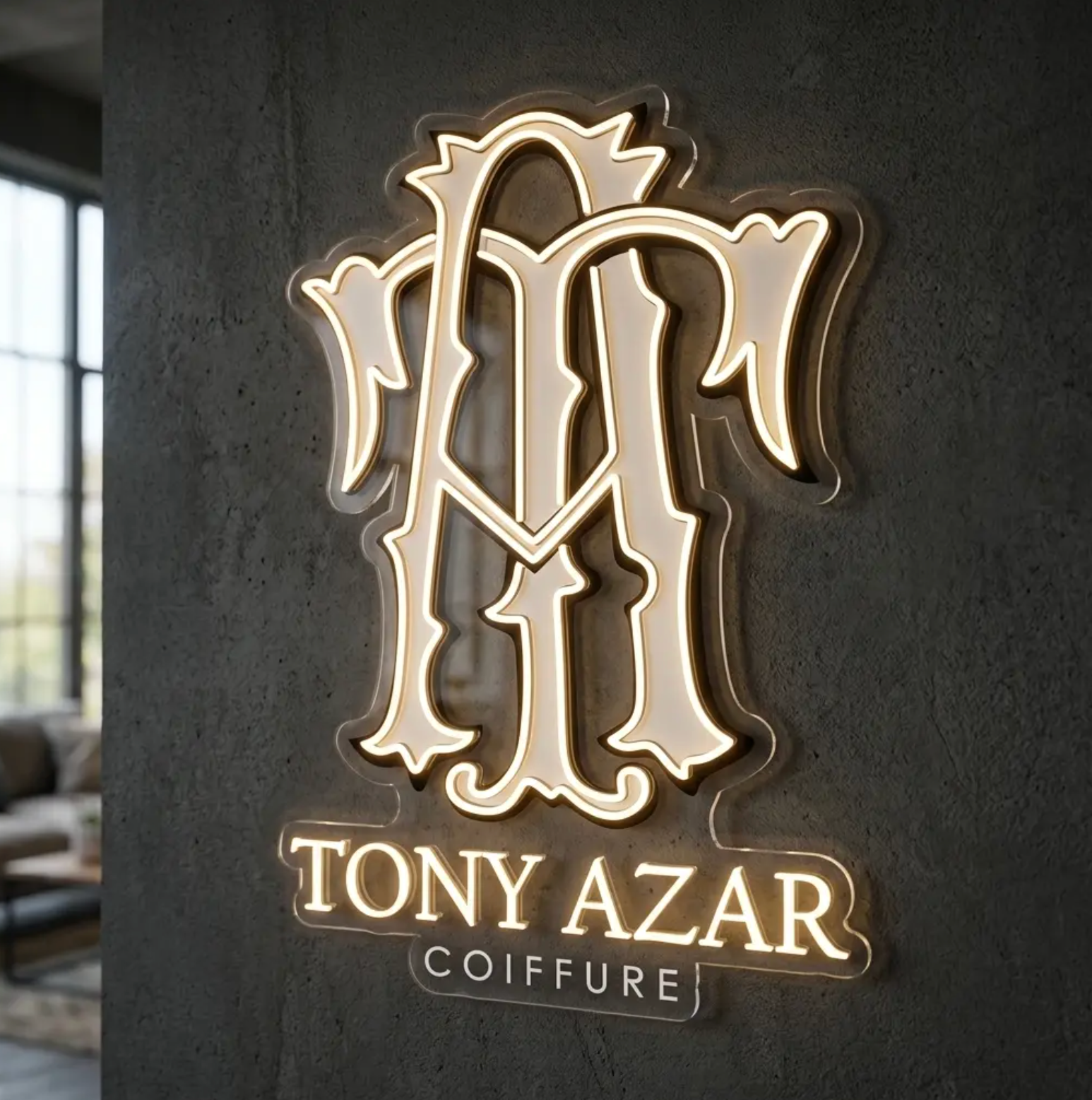 Enseigne néon LED personnalisée · Tony Azar