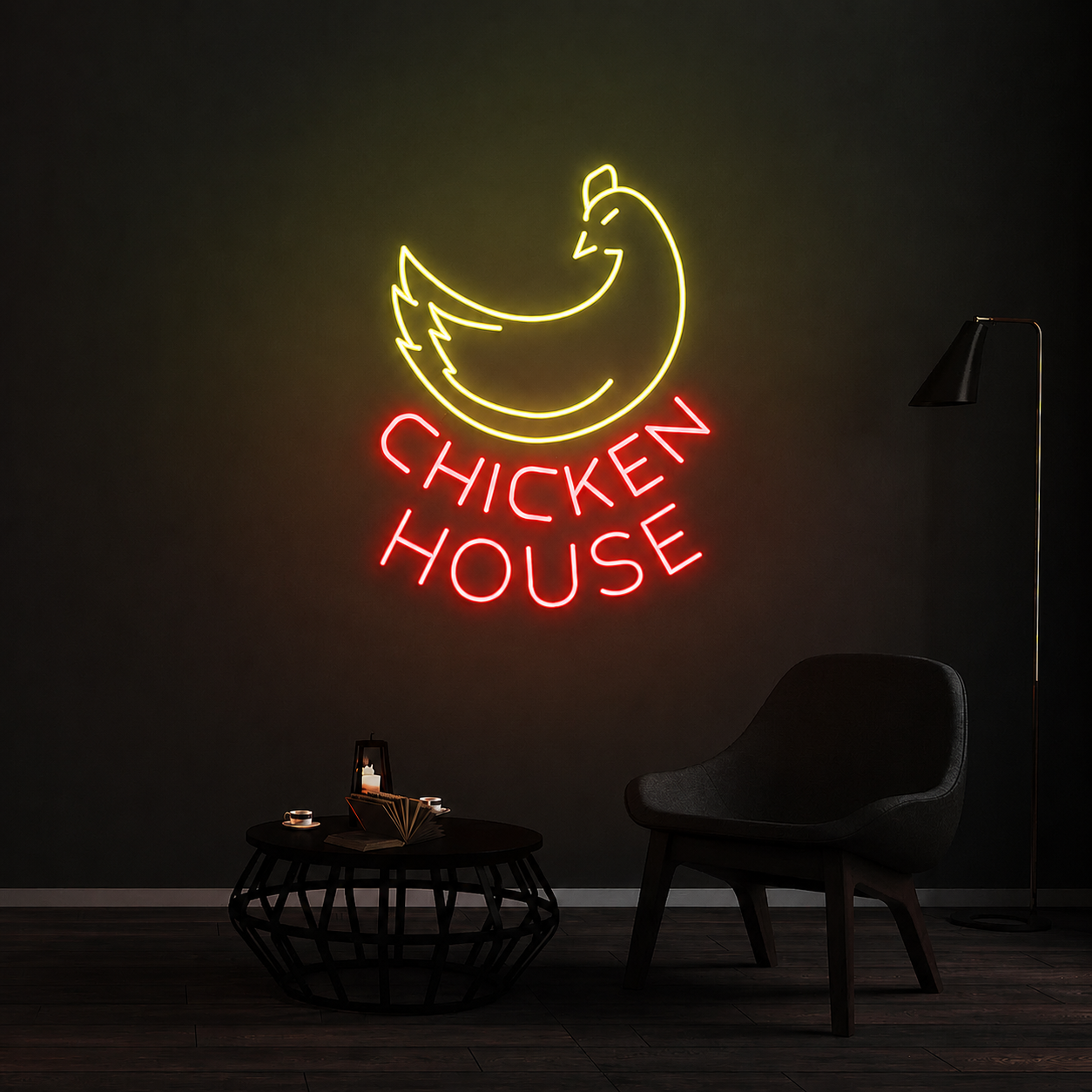 Personnalisation Enseigne LED Néon - Chicken