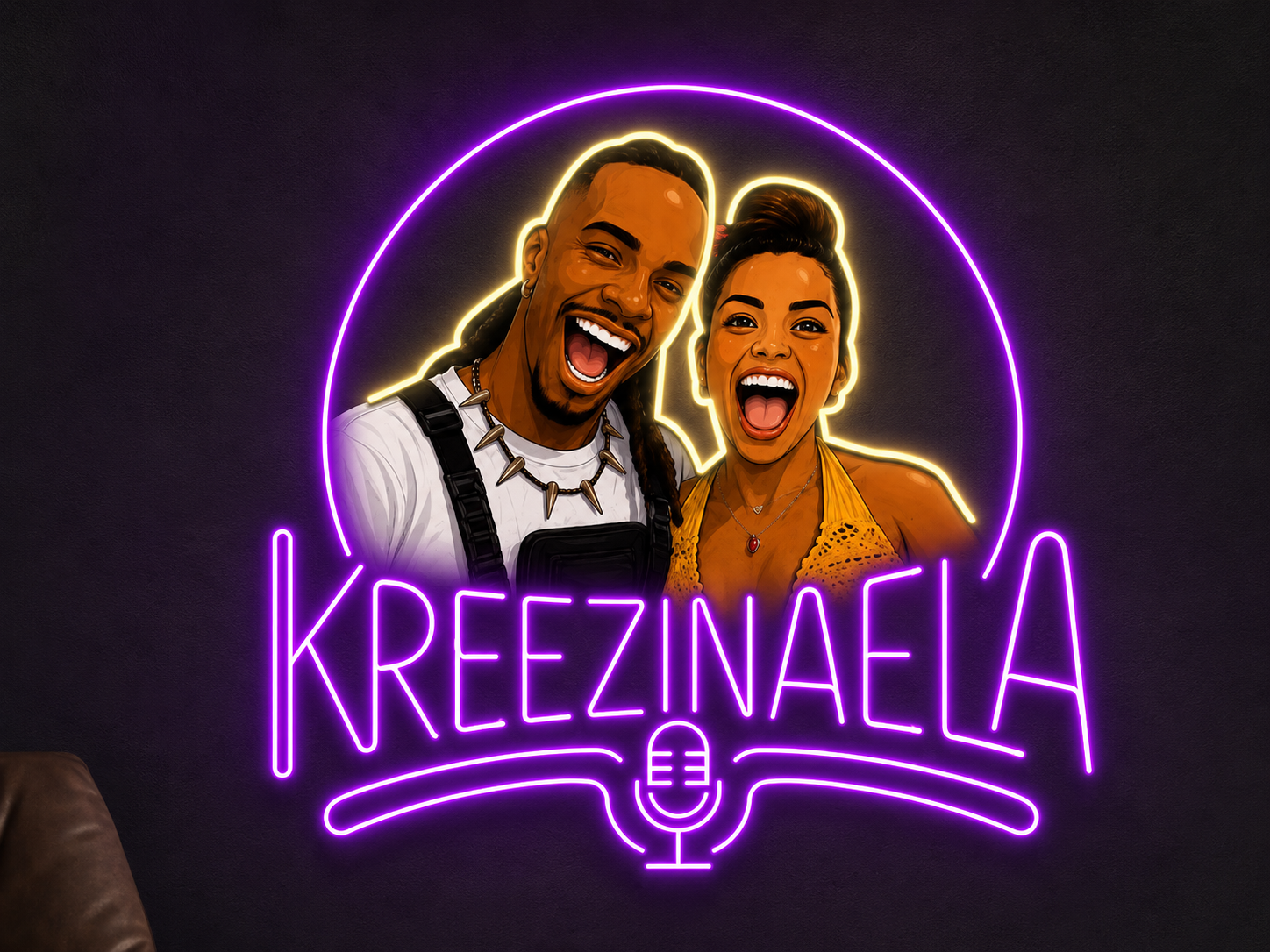 Enseigne lumineuse d'extérieure KREEZINAELA