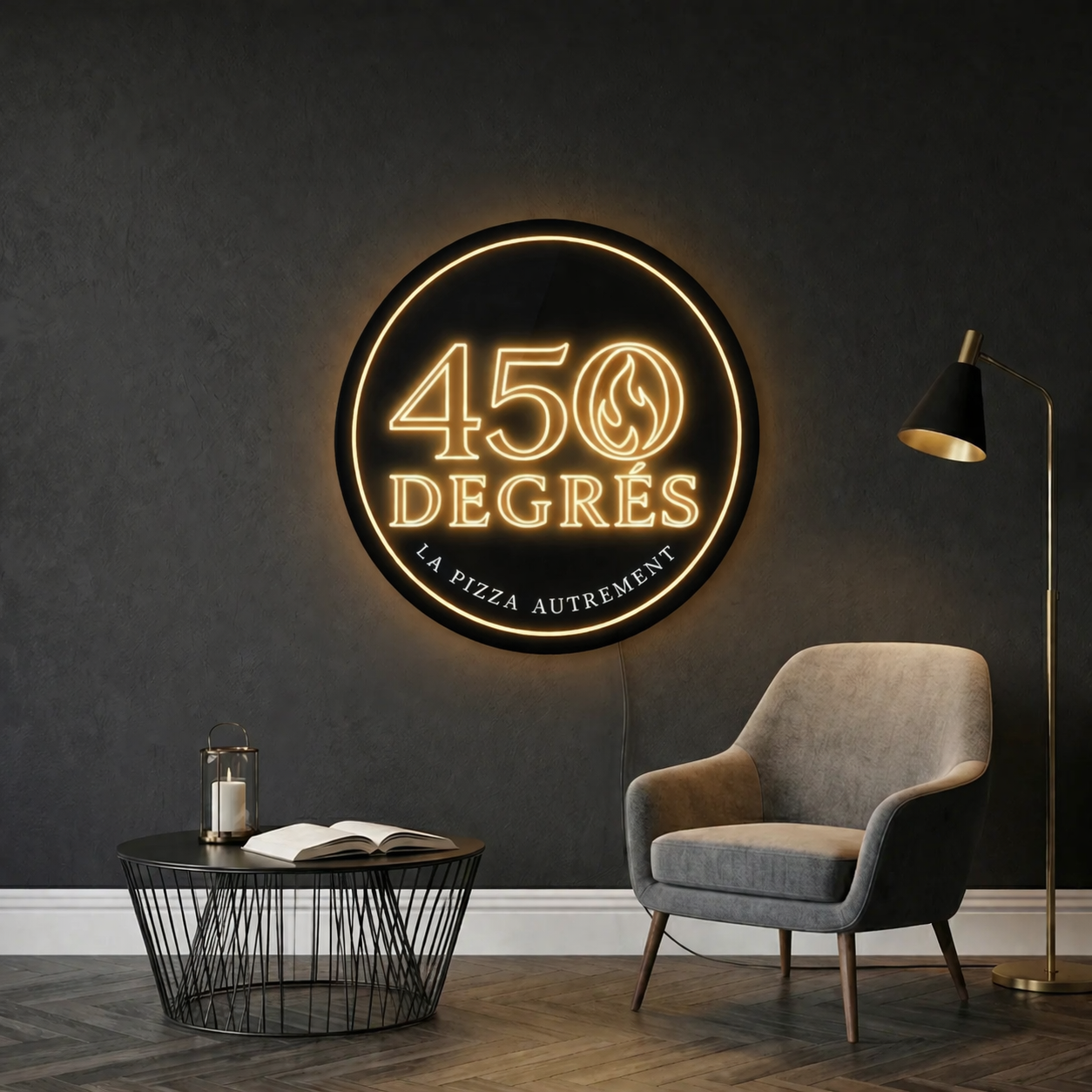 Personnalisation Enseigne LED Néon - 450 Degrees