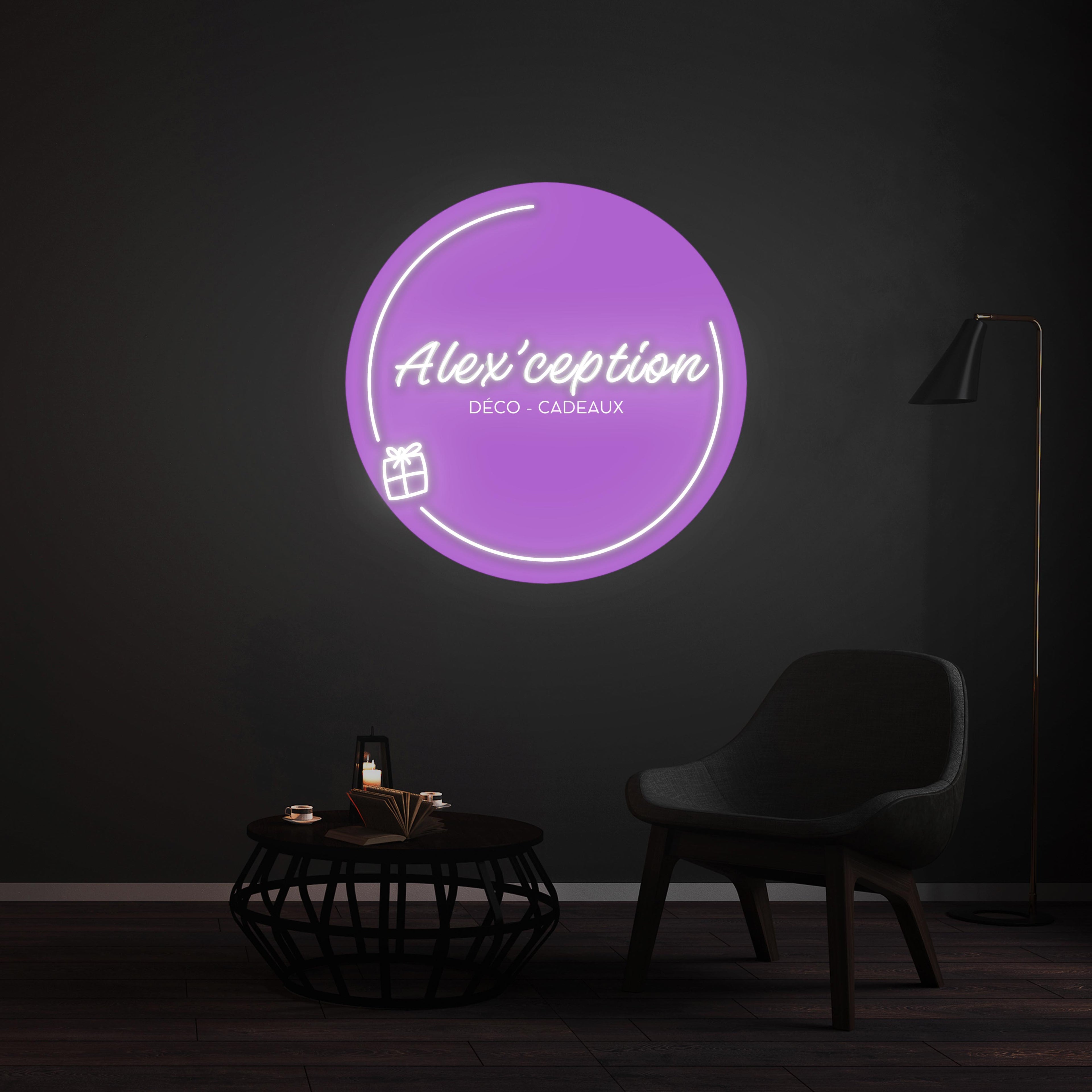 Personnalisation Enseigne LED Néon -Alex'ception