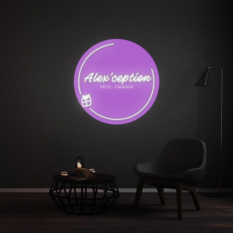 Personnalisation Enseigne LED Néon -Alex'ception