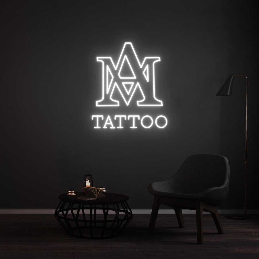 Personnalisation Enseigne LED Néon -AM TATTOO