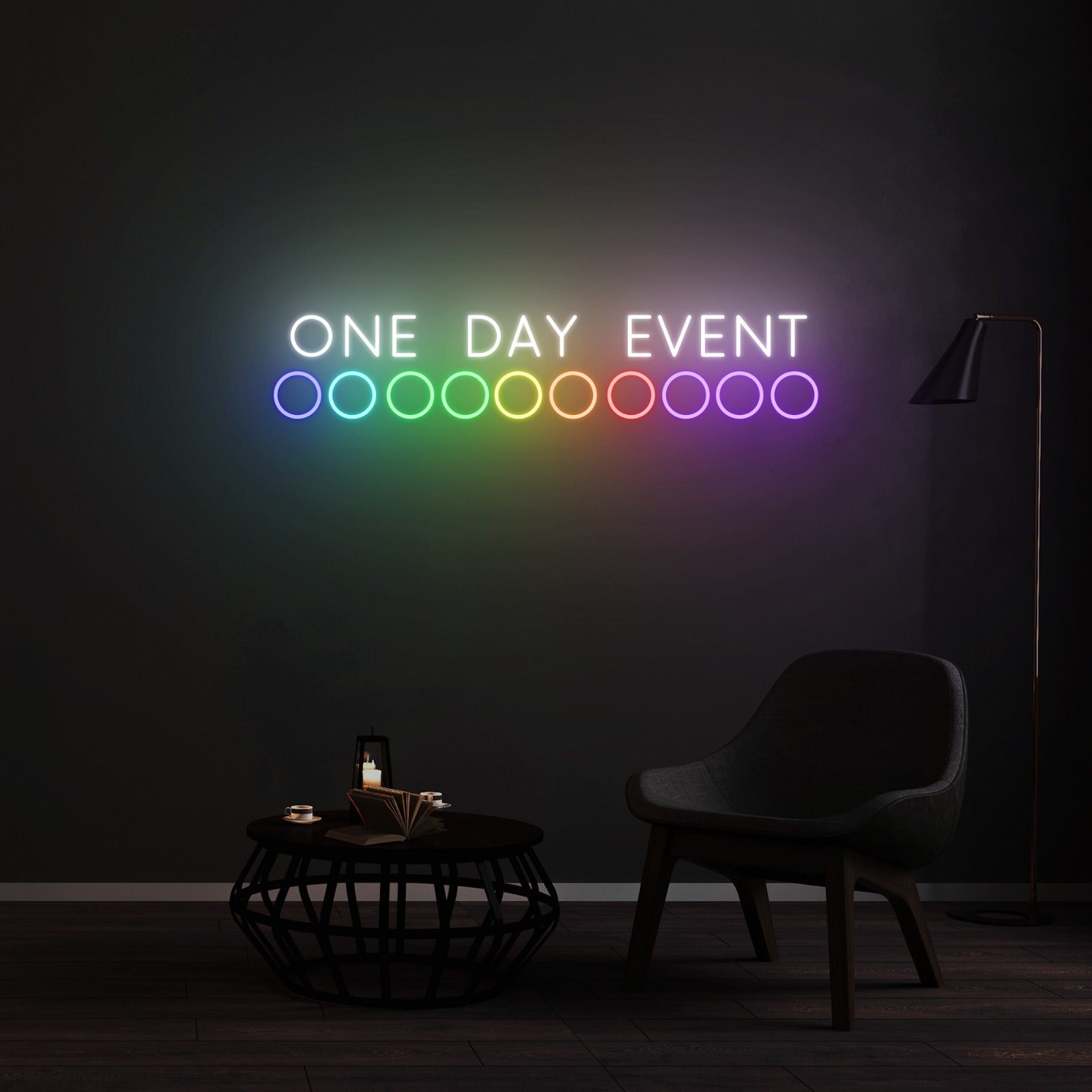 Personnalisation Enseigne LED Néon One Day Event
