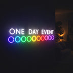 Personnalisation Enseigne LED Néon One Day Event