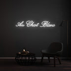 Personnalisation Enseigne LED Néon - Au chat blanc