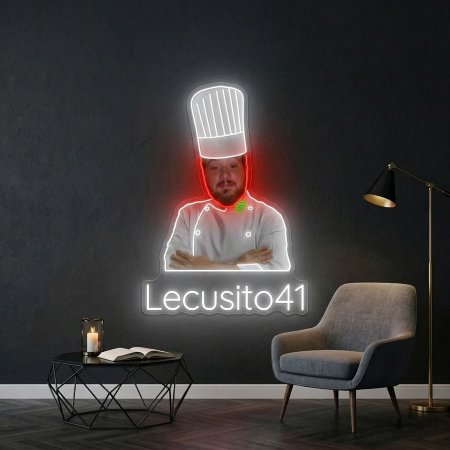 Personnalisation Enseigne LED Néon - Chef