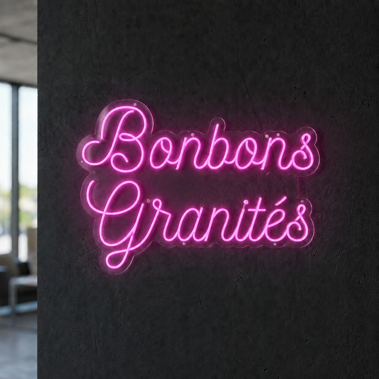 BONBONS GRANITES - Enseigne néon LED personnalisé (Copie)