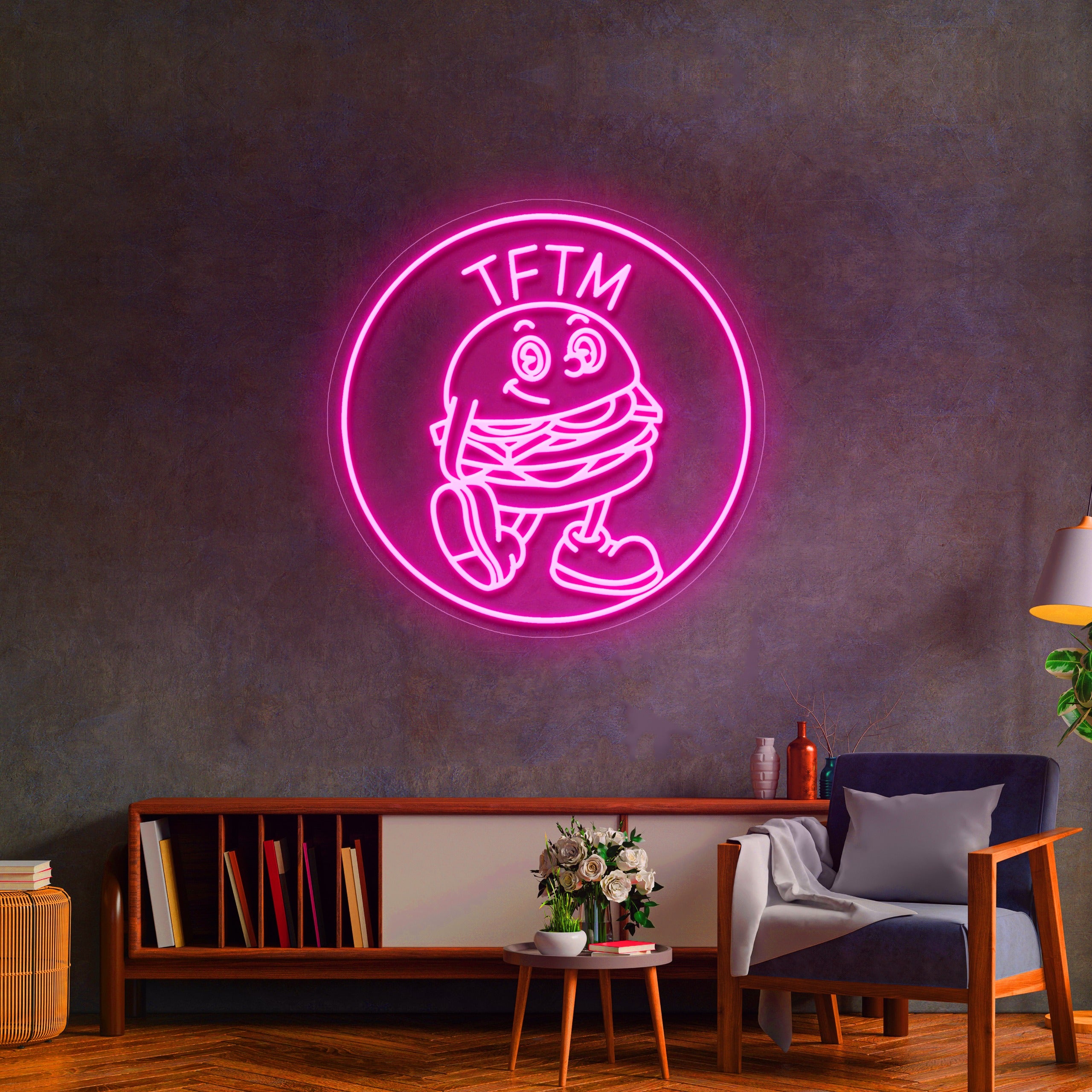 Enseigne LED Néon Personnalisée - T'AS FAIM, TU MANGES !