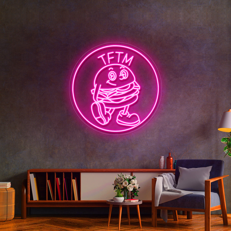 Enseigne LED Néon Personnalisée - T'AS FAIM, TU MANGES !