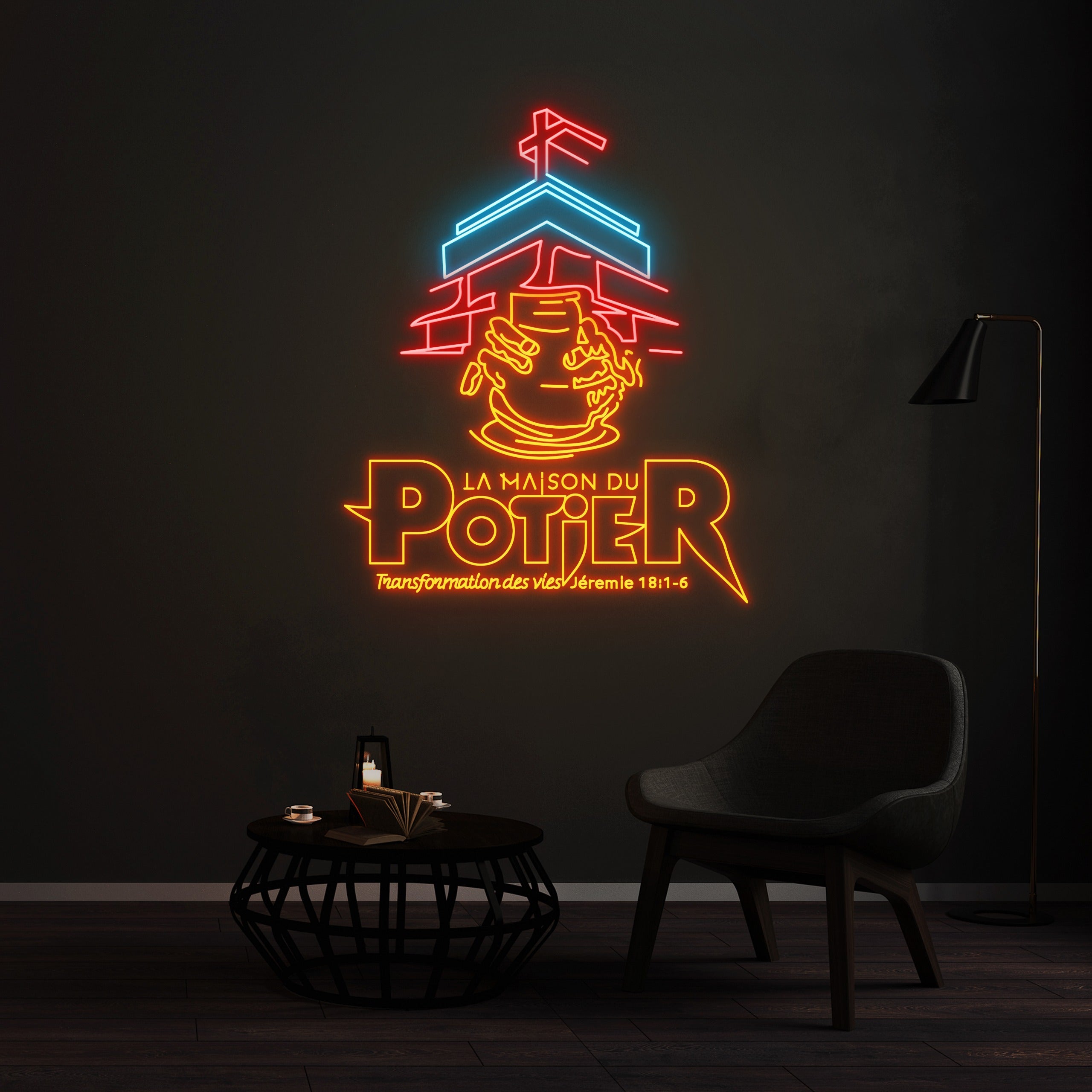 Néon Enseigne - La maison du Potier