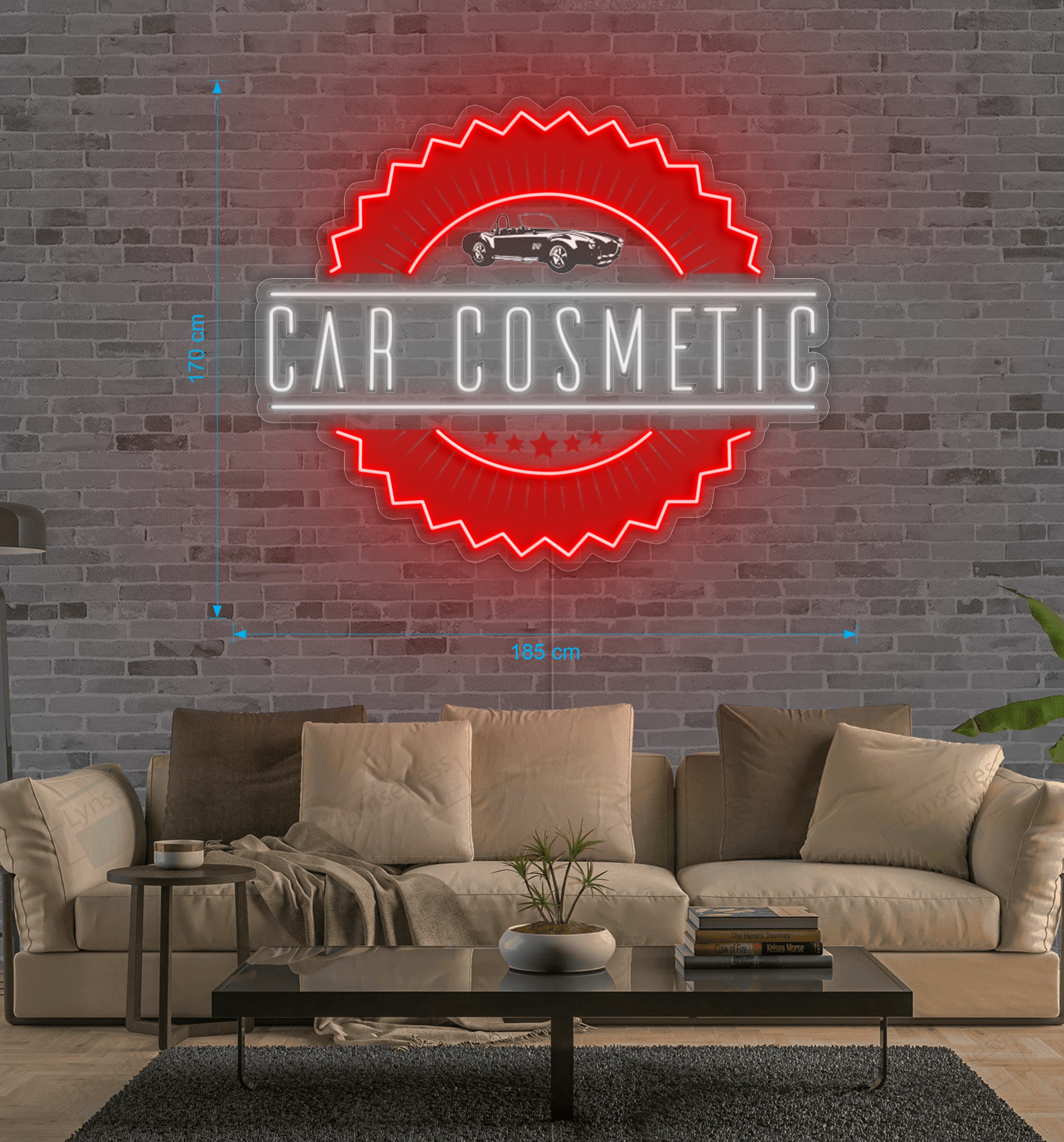 Enseigne LED Néon Personnalisée - CAR COSMETIC