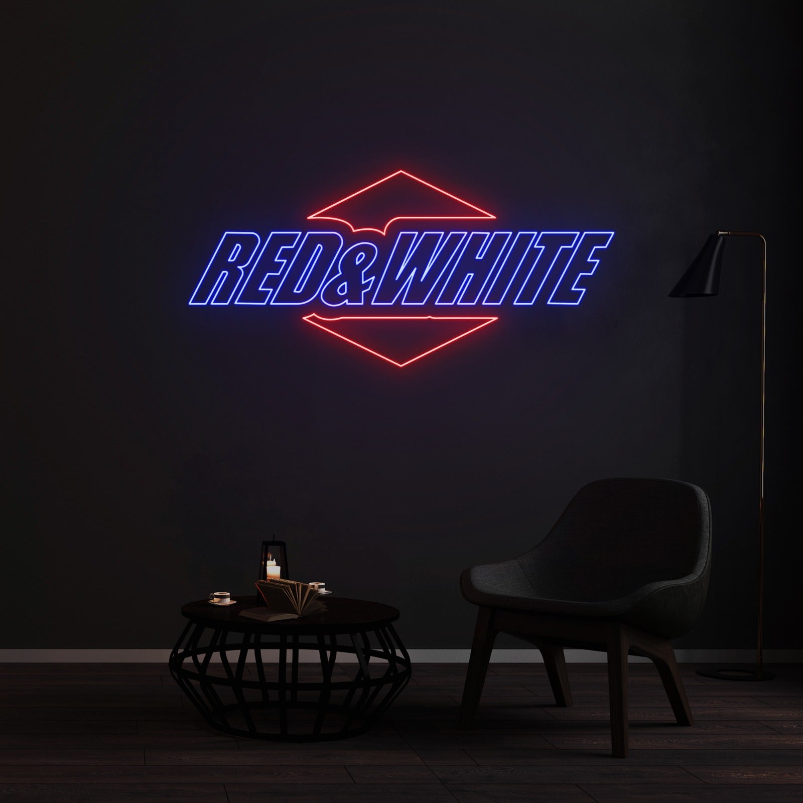 Enseigne LED Néon Personnalisée - RED & WHITE