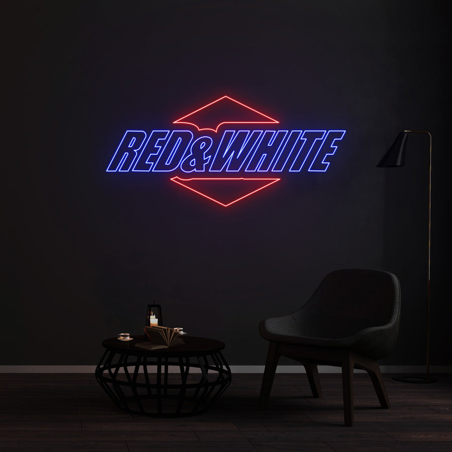 Enseigne LED Néon Personnalisée - RED & WHITE