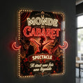 le monde du cabaret - Enseigne néon LED personnalisé