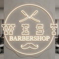 West Barbershop - Enseigne néon LED personnalisé