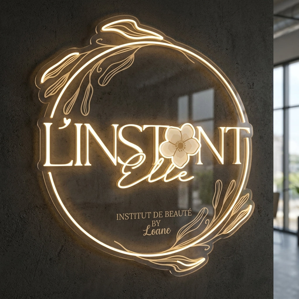 L’instant elle - Enseigne néon LED personnalisé